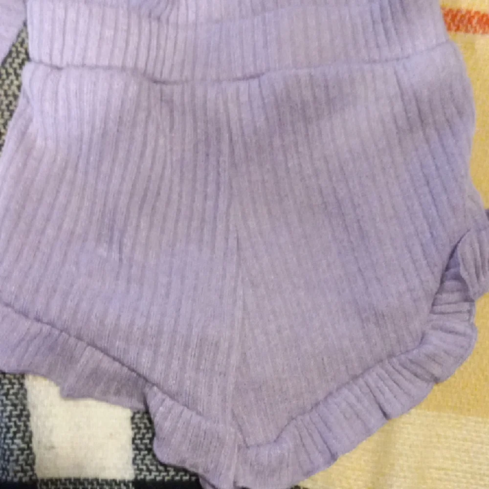 SHEIN Purple Ribbed Diaper Cover